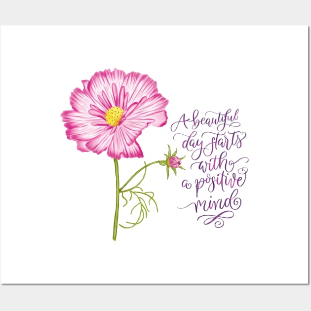 Flowers for spring and a positive mind Wall Art by CalliLetters